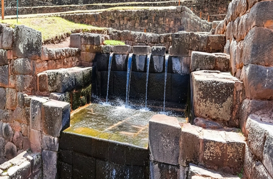 Water Channels and Fountains of Sacsayhuman | Qori Qilka Adventures